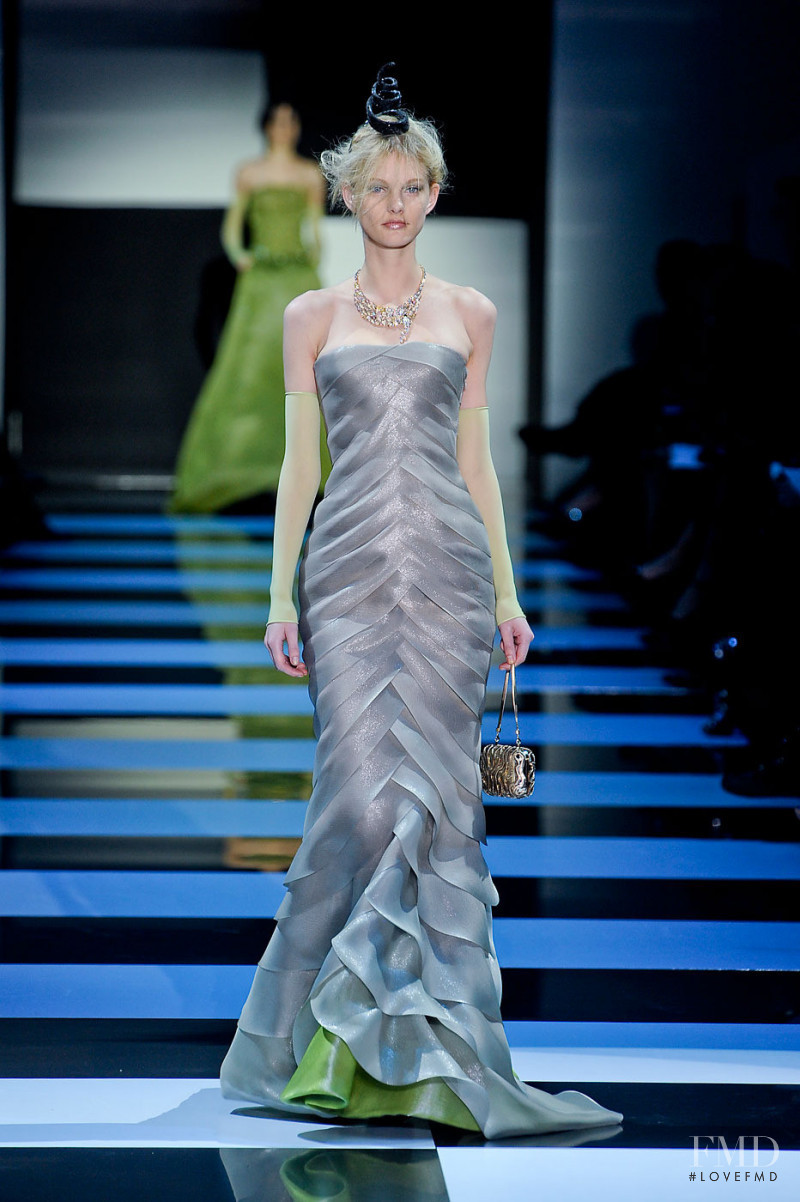 Patricia van der Vliet featured in  the Armani Prive fashion show for Spring/Summer 2012