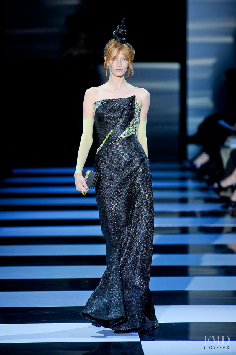 Milagros Schmoll featured in  the Armani Prive fashion show for Spring/Summer 2012