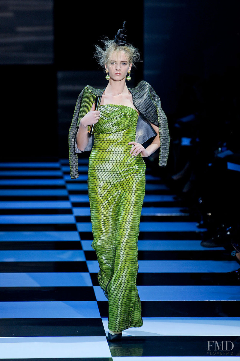 Daria Strokous featured in  the Armani Prive fashion show for Spring/Summer 2012