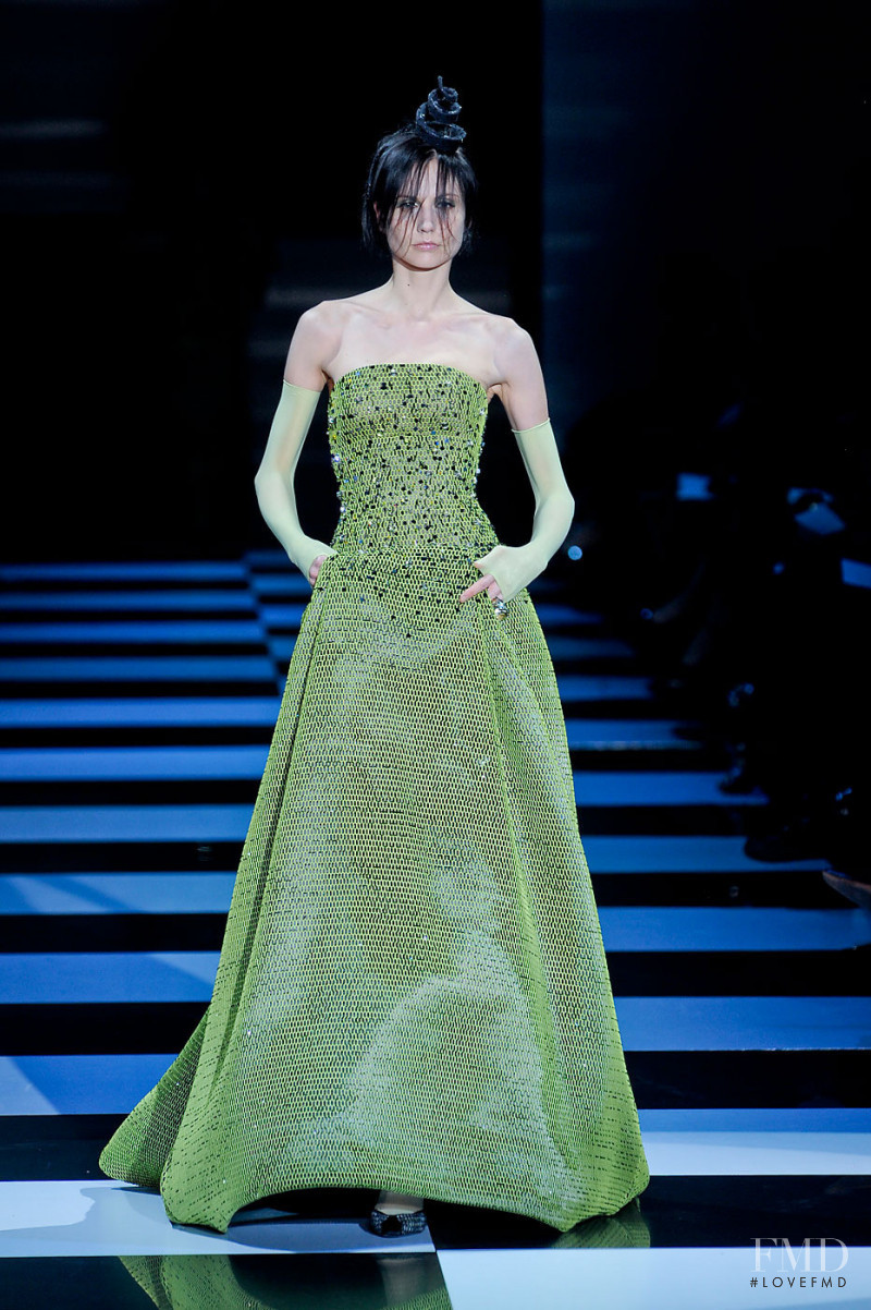 Agnese Zogla featured in  the Armani Prive fashion show for Spring/Summer 2012