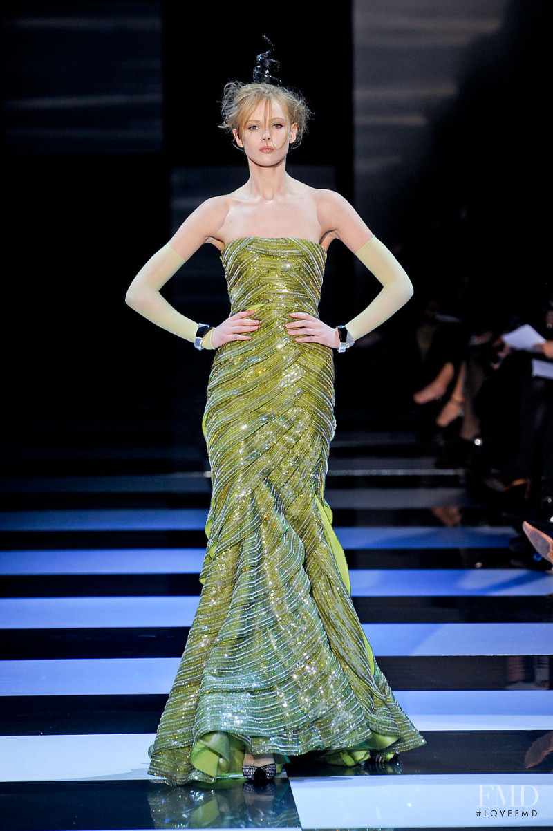 Frida Gustavsson featured in  the Armani Prive fashion show for Spring/Summer 2012