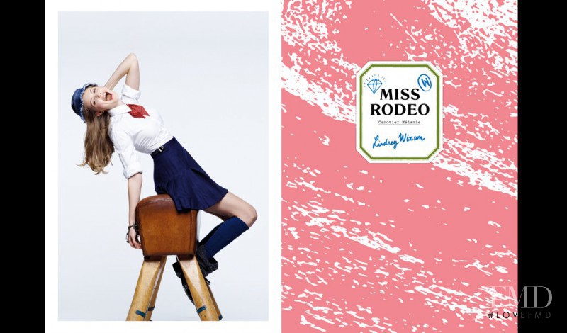 Lindsey Wixson featured in  the Maison Michel advertisement for Spring/Summer 2012