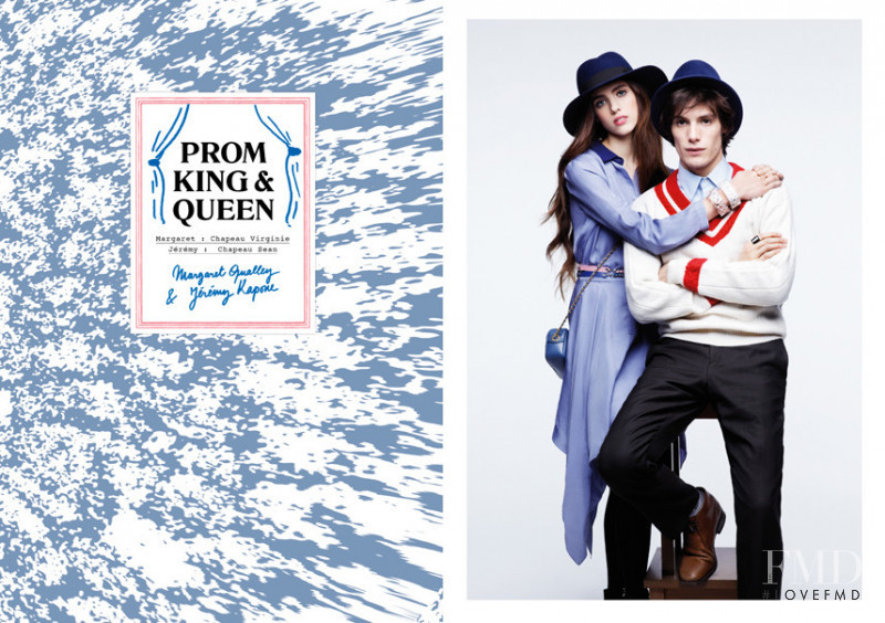 Margaret Qualley featured in  the Maison Michel advertisement for Spring/Summer 2012