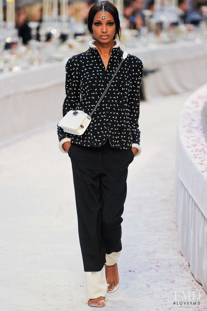 Jasmine Tookes featured in  the Chanel fashion show for Pre-Fall 2012