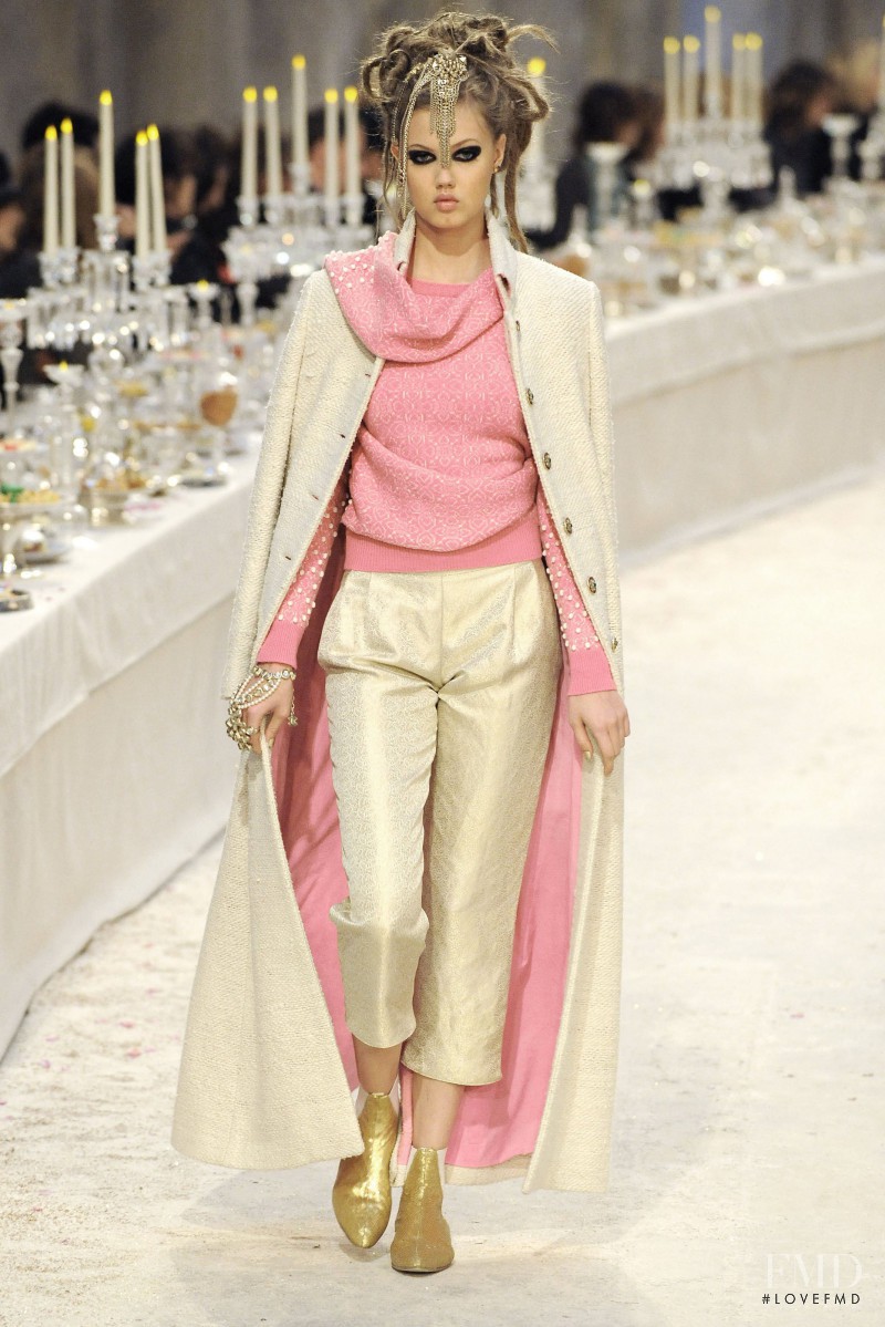 Lindsey Wixson featured in  the Chanel fashion show for Pre-Fall 2012