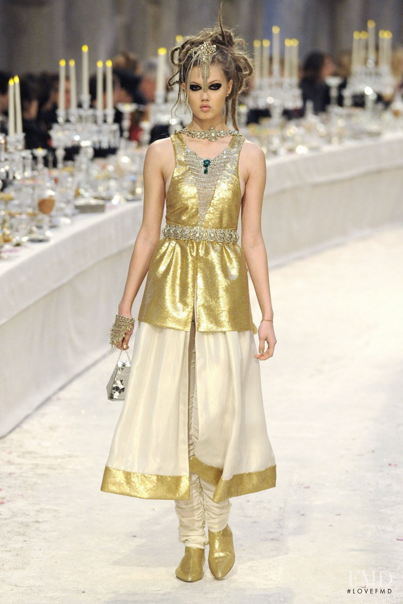 Lindsey Wixson featured in  the Chanel fashion show for Pre-Fall 2012