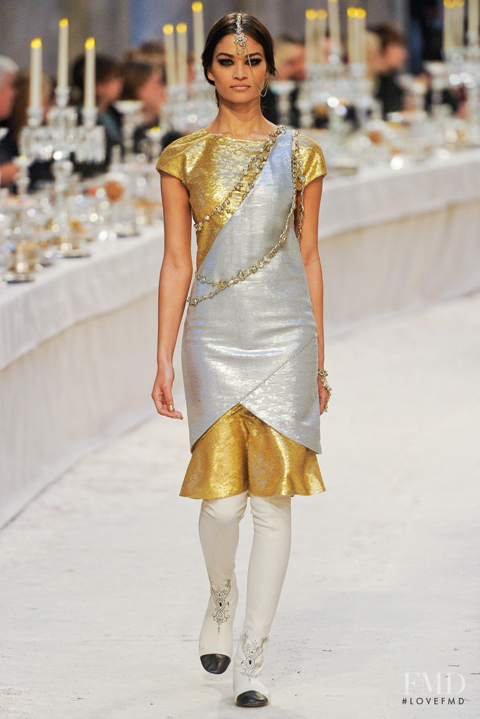 Shanina Shaik featured in  the Chanel fashion show for Pre-Fall 2012