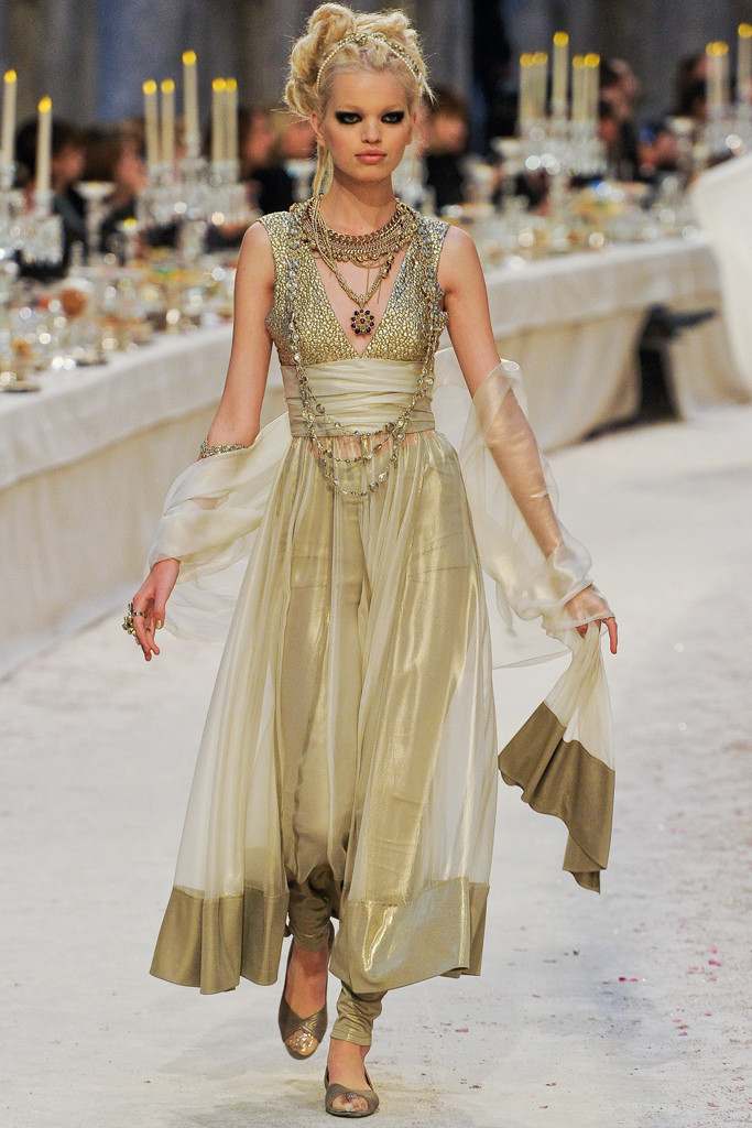 Daphne Groeneveld featured in  the Chanel fashion show for Pre-Fall 2012