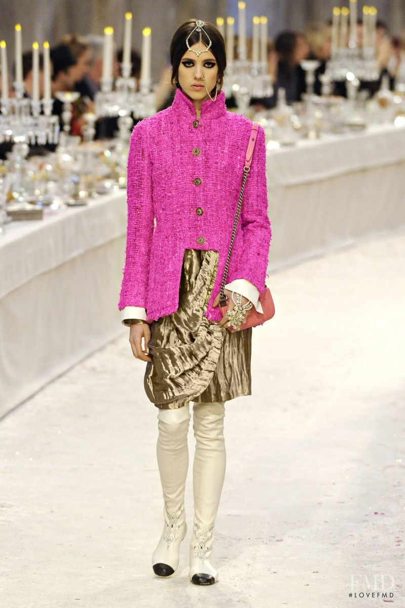 Margaret Qualley featured in  the Chanel fashion show for Pre-Fall 2012