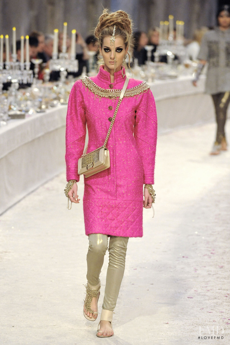 Denisa Dvorakova featured in  the Chanel fashion show for Pre-Fall 2012