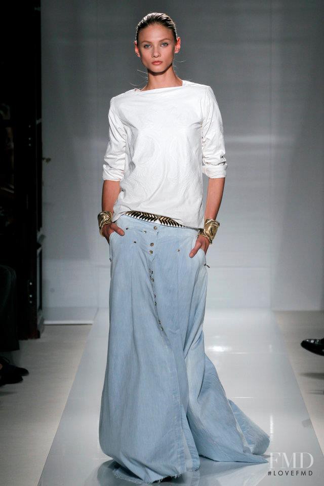 Anna Selezneva featured in  the Balmain fashion show for Spring/Summer 2012