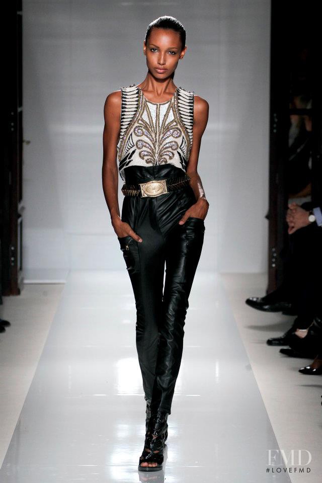 Jasmine Tookes featured in  the Balmain fashion show for Spring/Summer 2012