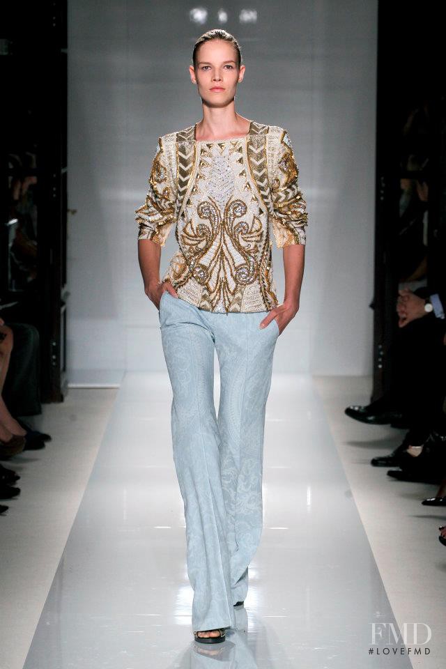 Suvi Koponen featured in  the Balmain fashion show for Spring/Summer 2012