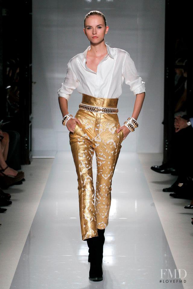 Anabela Belikova featured in  the Balmain fashion show for Spring/Summer 2012