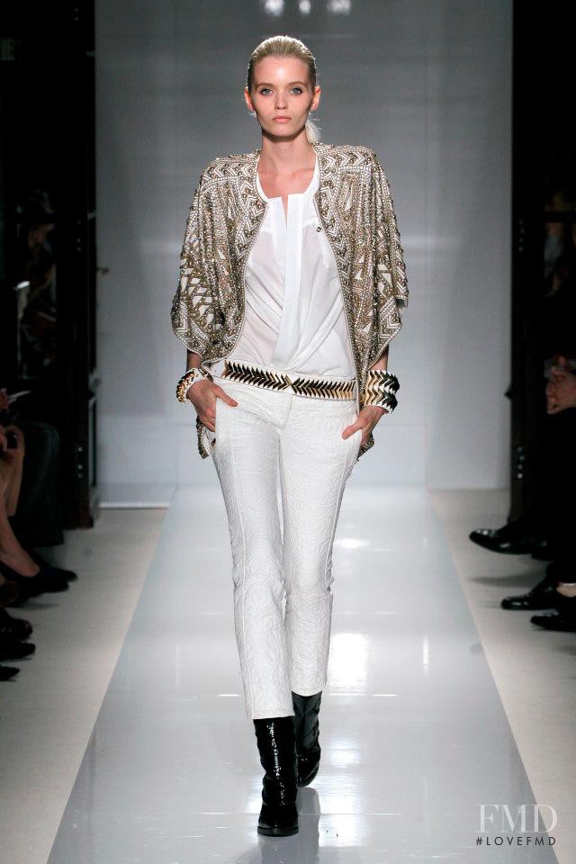 Abbey Lee Kershaw featured in  the Balmain fashion show for Spring/Summer 2012
