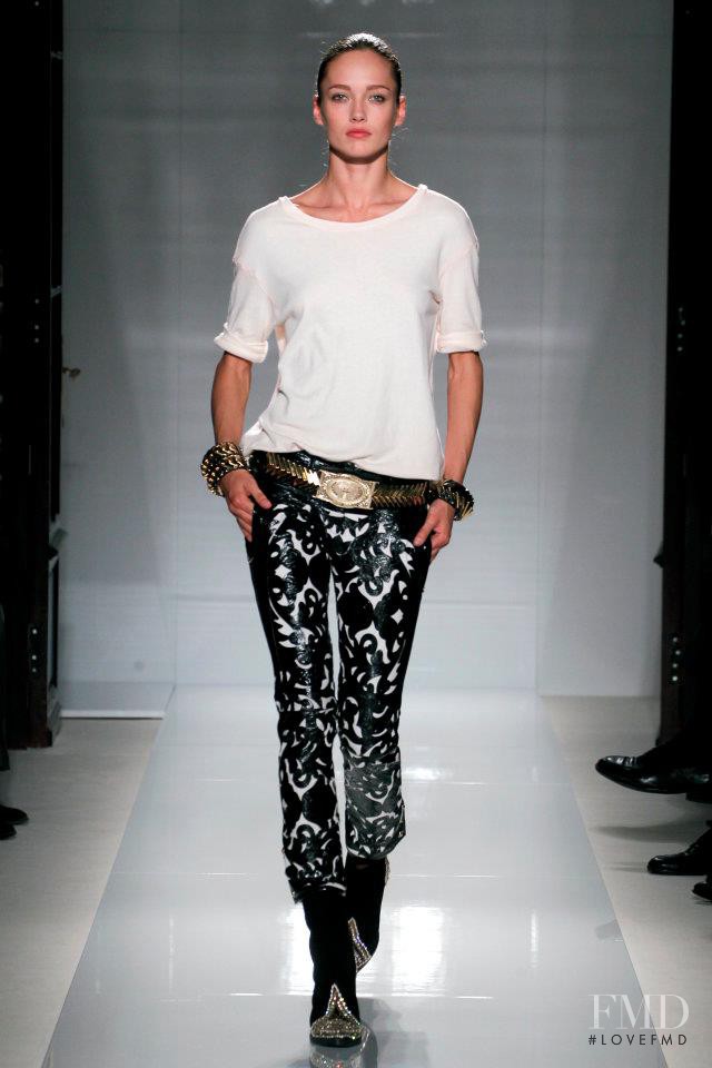 Karmen Pedaru featured in  the Balmain fashion show for Spring/Summer 2012