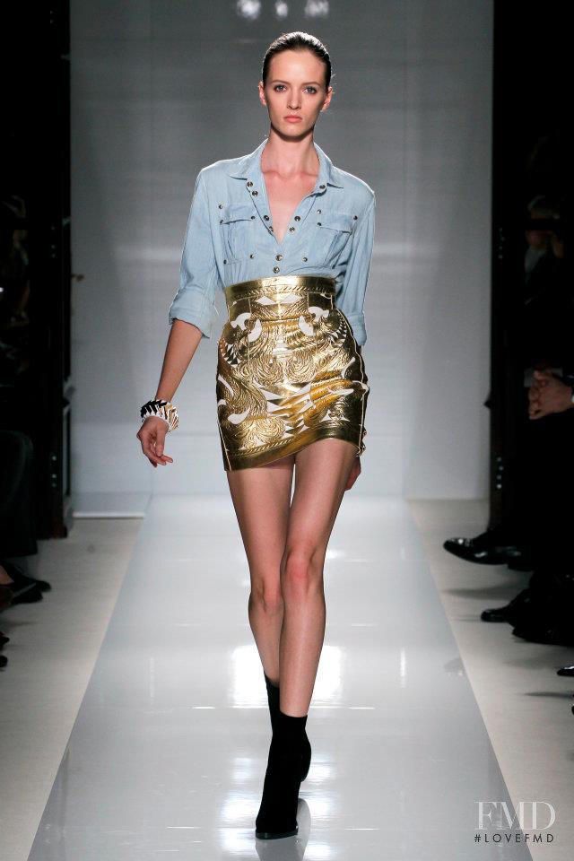 Daria Strokous featured in  the Balmain fashion show for Spring/Summer 2012