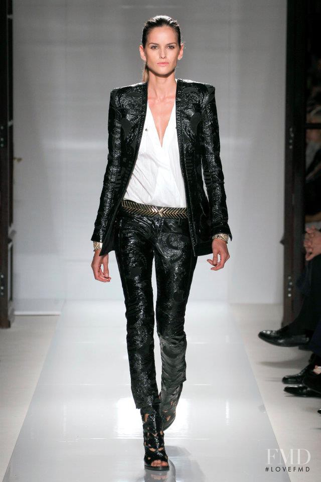 Izabel Goulart featured in  the Balmain fashion show for Spring/Summer 2012