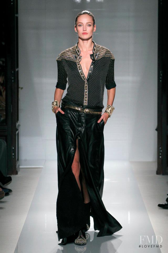 Karmen Pedaru featured in  the Balmain fashion show for Spring/Summer 2012