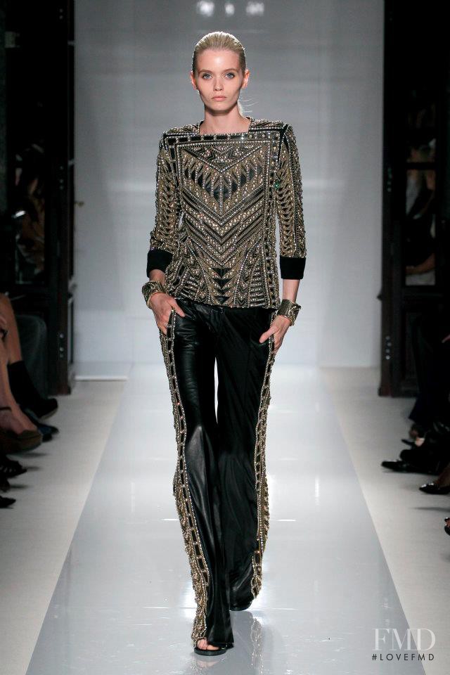 Abbey Lee Kershaw featured in  the Balmain fashion show for Spring/Summer 2012