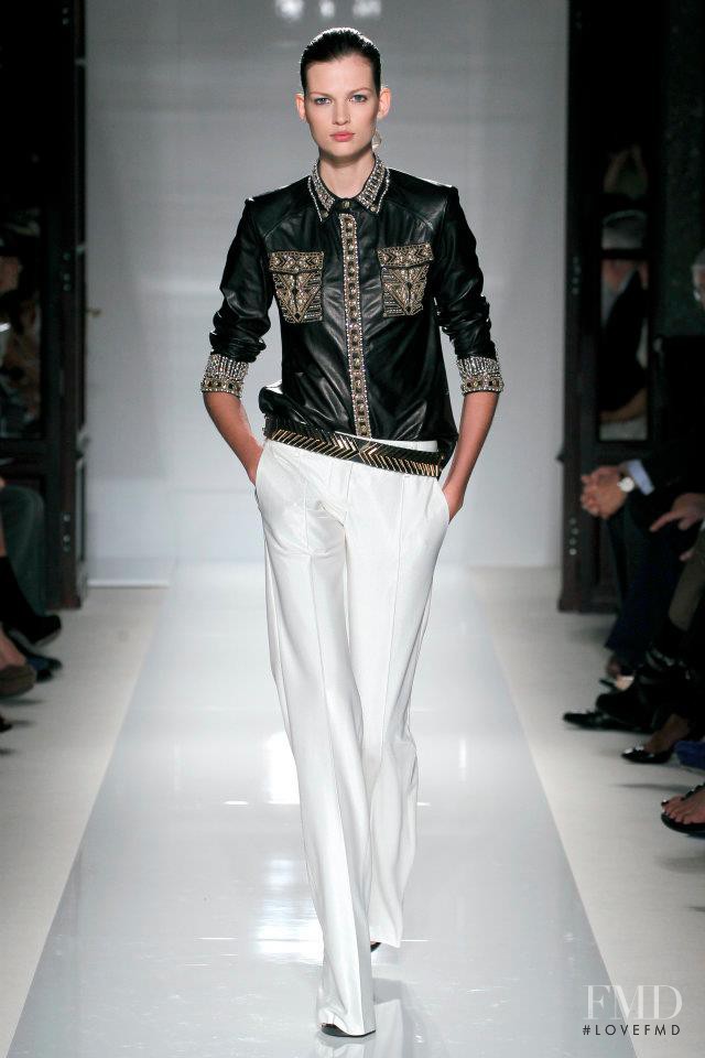 Bette Franke featured in  the Balmain fashion show for Spring/Summer 2012