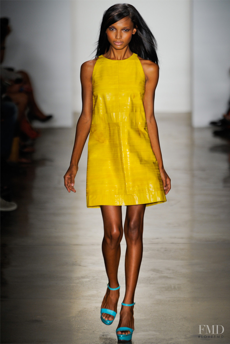 Jasmine Tookes featured in  the Peter Som fashion show for Spring/Summer 2012