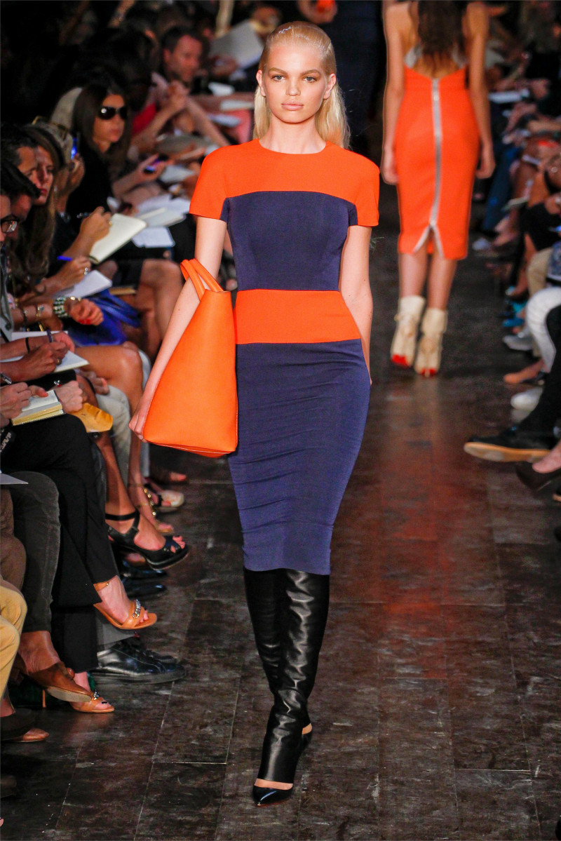 Daphne Groeneveld featured in  the Victoria Beckham fashion show for Spring/Summer 2012