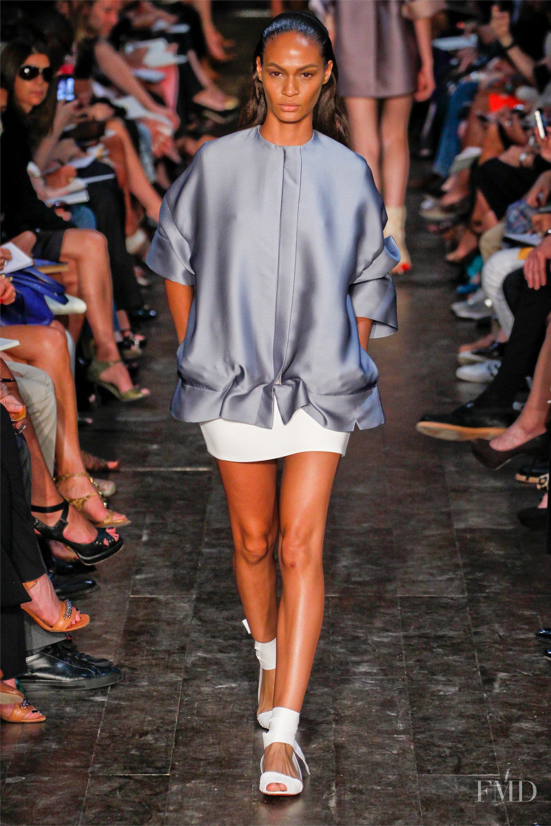 Joan Smalls featured in  the Victoria Beckham fashion show for Spring/Summer 2012