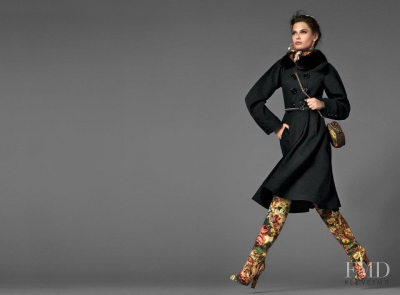 Bianca Balti featured in  the Dolce & Gabbana catalogue for Autumn/Winter 2013