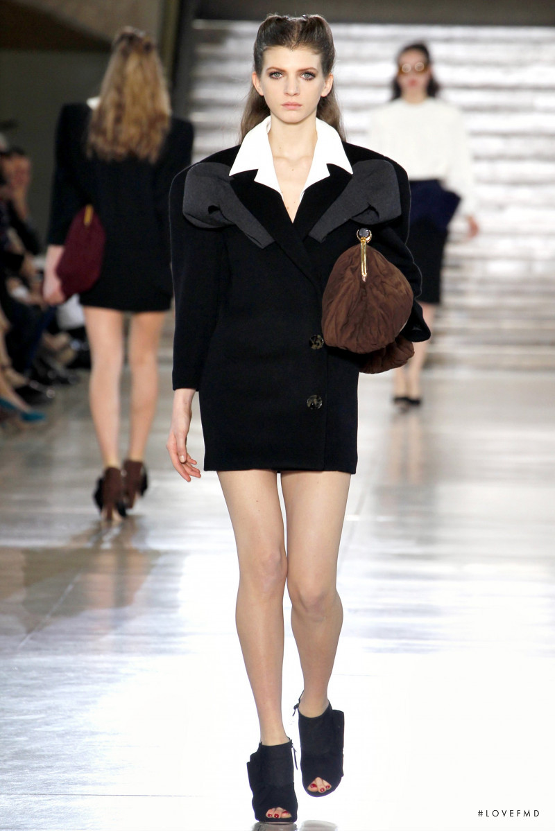 Caterina Ravaglia featured in  the Miu Miu fashion show for Autumn/Winter 2011