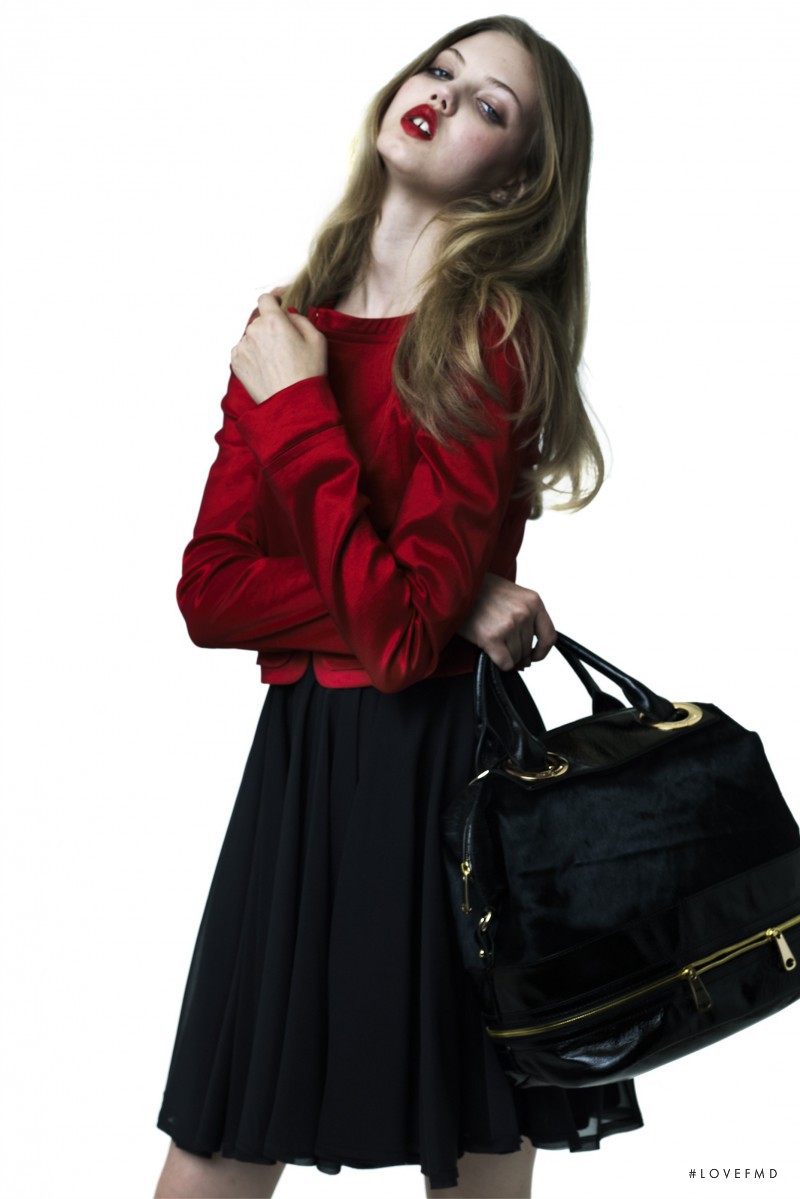 Lindsey Wixson featured in  the Z Spoke by Zac Posen lookbook for Resort 2012