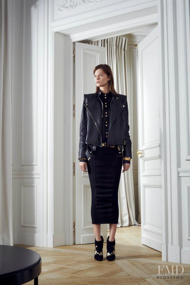 Kasia Struss featured in  the Balmain fashion show for Pre-Fall 2012