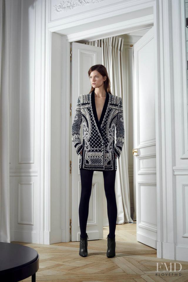 Kasia Struss featured in  the Balmain fashion show for Pre-Fall 2012