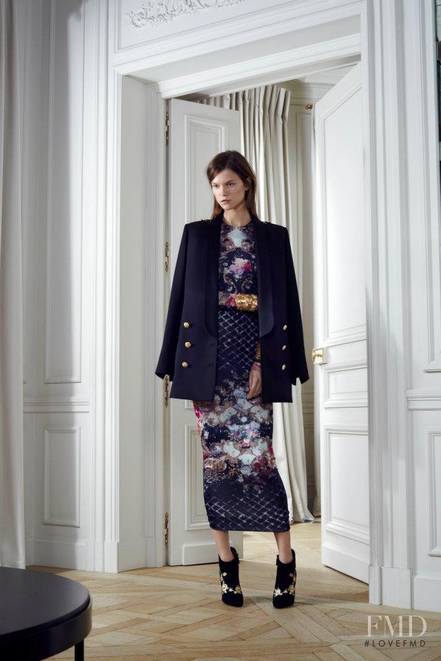 Kasia Struss featured in  the Balmain fashion show for Pre-Fall 2012