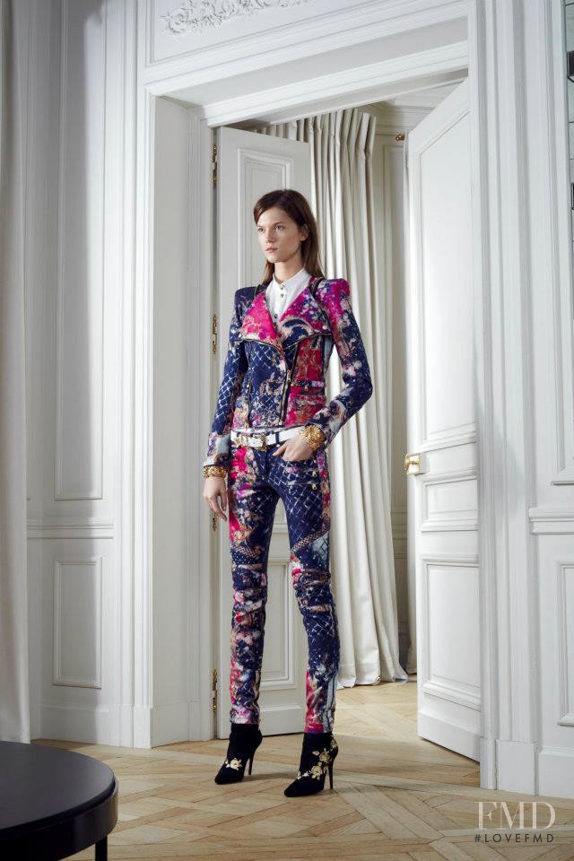 Kasia Struss featured in  the Balmain fashion show for Pre-Fall 2012