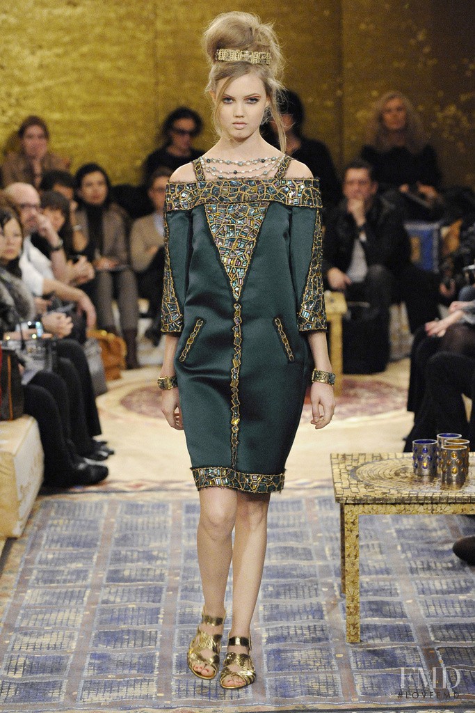 Lindsey Wixson featured in  the Chanel fashion show for Pre-Fall 2011