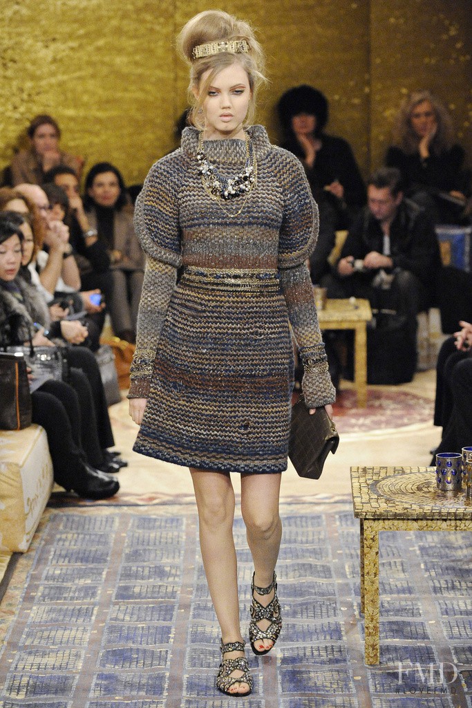 Lindsey Wixson featured in  the Chanel fashion show for Pre-Fall 2011