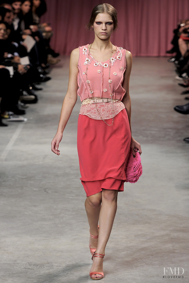 Samantha Gradoville featured in  the Nina Ricci fashion show for Spring/Summer 2011