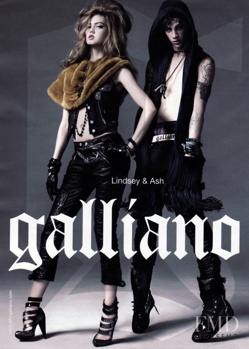 Lindsey Wixson featured in  the Galliano advertisement for Autumn/Winter 2010