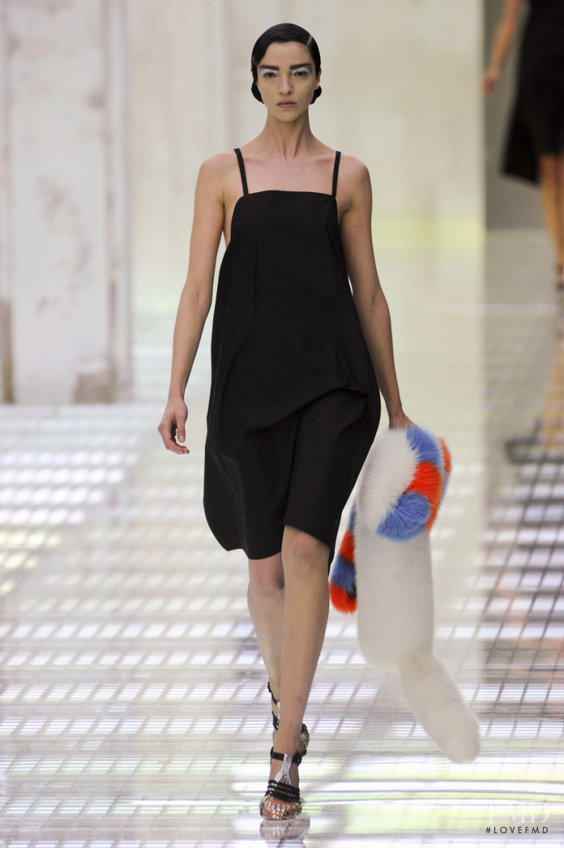 Mariacarla Boscono featured in  the Prada fashion show for Spring/Summer 2011