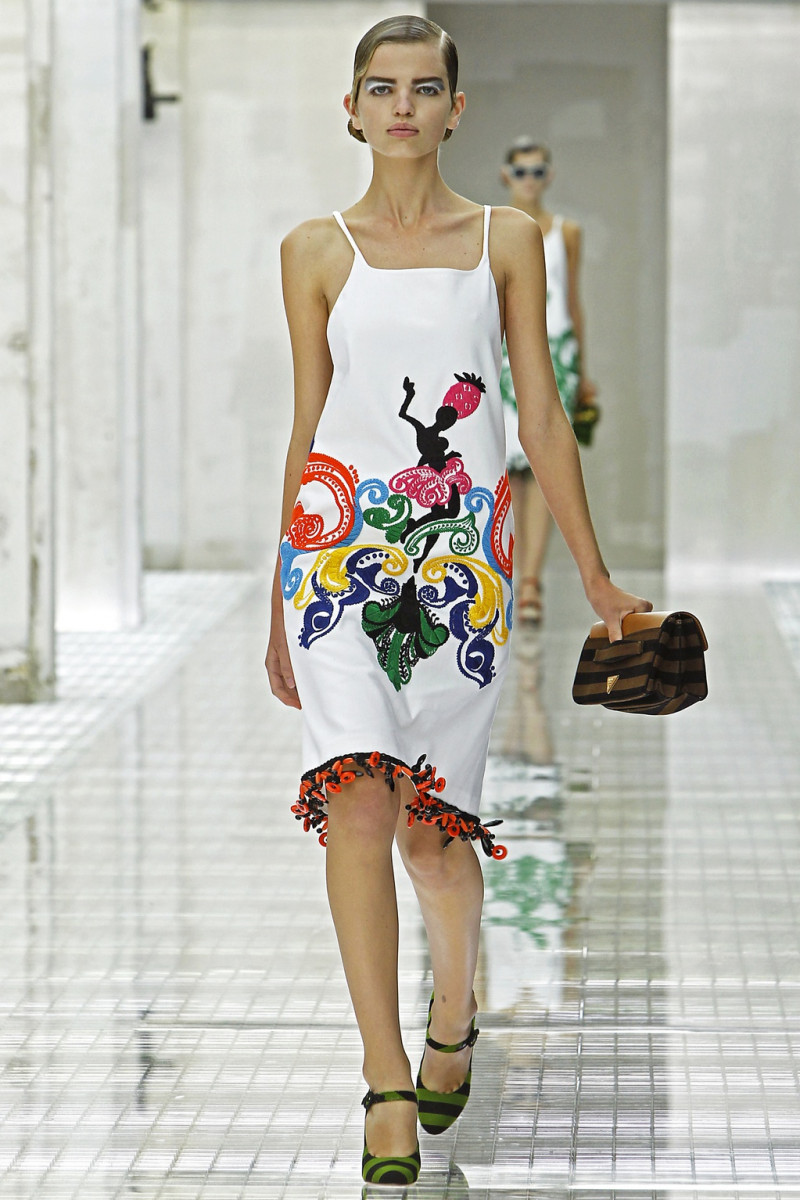 Daphne Groeneveld featured in  the Prada fashion show for Spring/Summer 2011