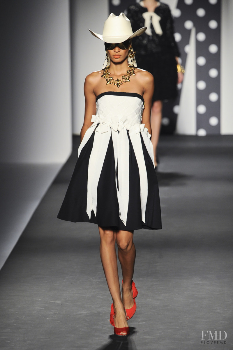 Joan Smalls featured in  the Moschino fashion show for Spring/Summer 2011