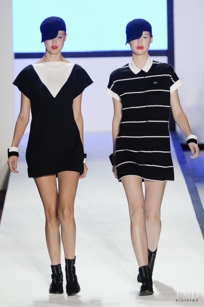 Anais Pouliot featured in  the Lacoste fashion show for Spring/Summer 2011