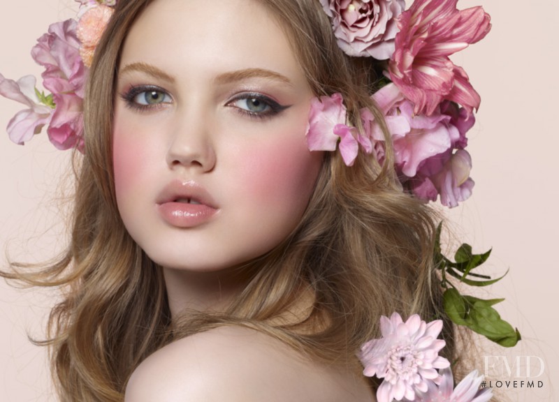 Lindsey Wixson featured in  the Jill Stuart Beauty advertisement for Autumn/Winter 2010