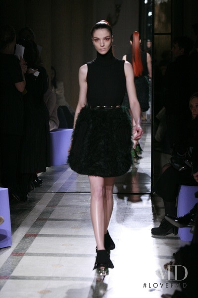 Mariacarla Boscono featured in  the Miu Miu fashion show for Autumn/Winter 2010