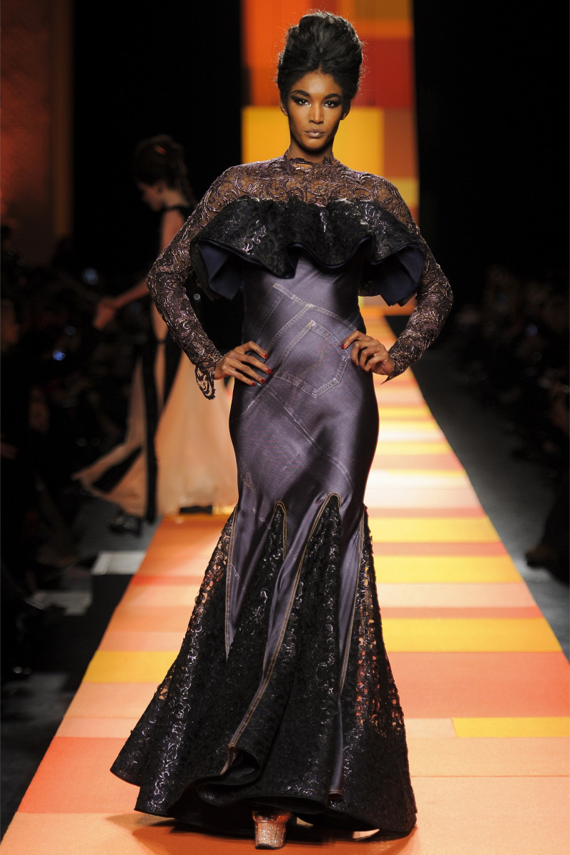 Sessilee Lopez featured in  the Jean Paul Gaultier Haute Couture fashion show for Spring/Summer 2013