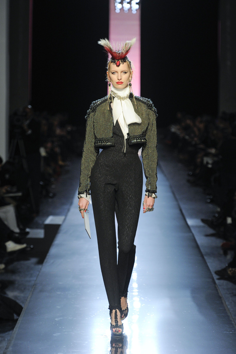 Karolina Kurkova featured in  the Jean Paul Gaultier Haute Couture fashion show for Spring/Summer 2011