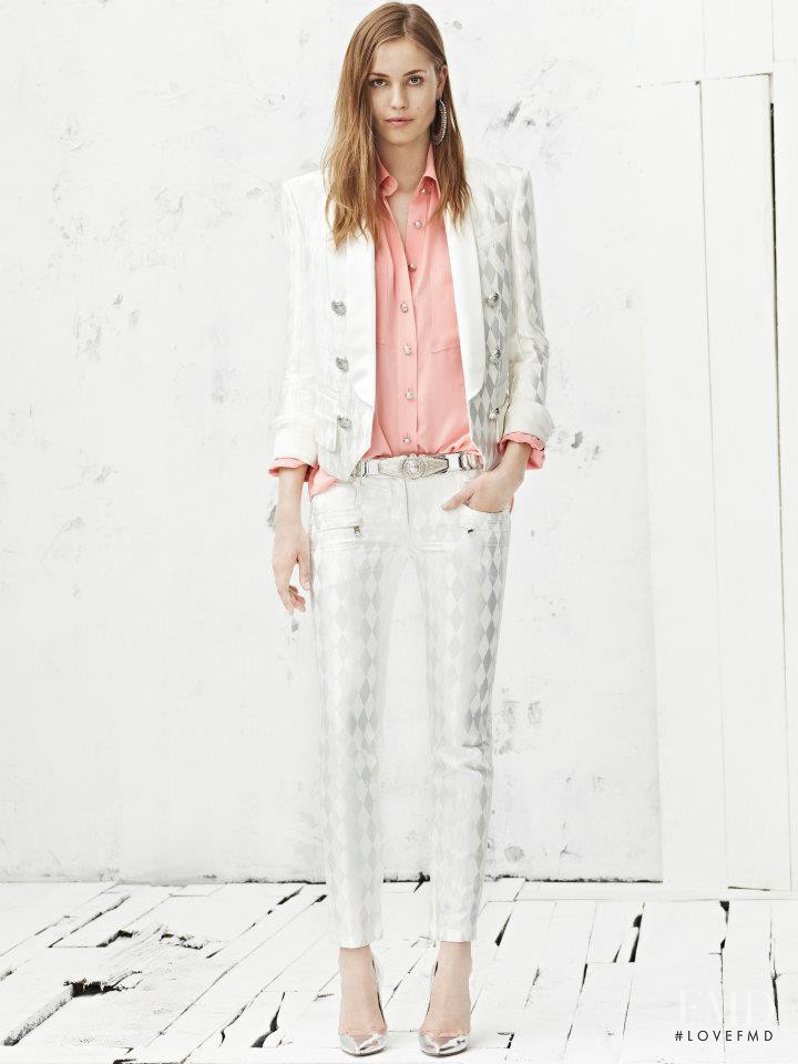 Nadja Bender featured in  the Balmain lookbook for Spring/Summer 2013