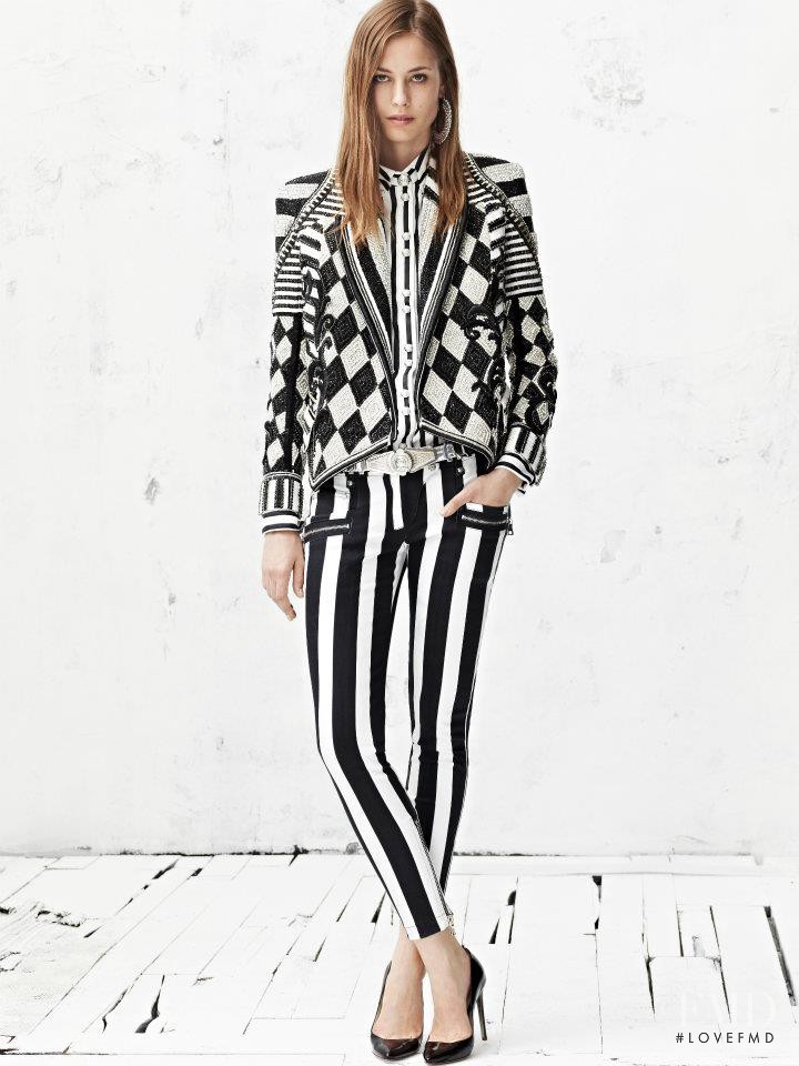 Nadja Bender featured in  the Balmain lookbook for Spring/Summer 2013