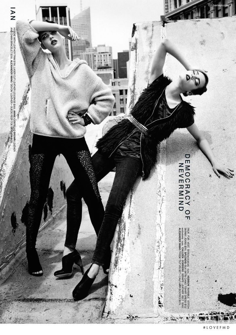 Liu Wen featured in  the Barneys New York catalogue for Fall 2010